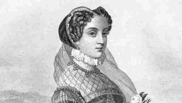 Engraving from 1885 featuring Mary Queen of Scots who was the Queen of Scotland. She lived from 1542 until 1587.