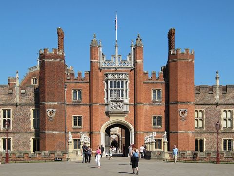 The Great Gate at Hampton Court Palace.