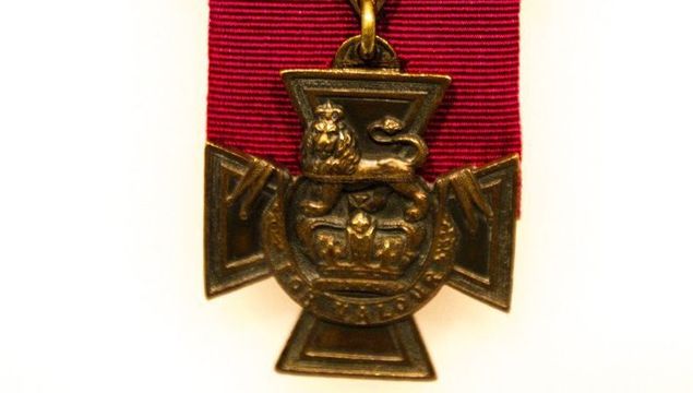 The Victoria Cross medal.