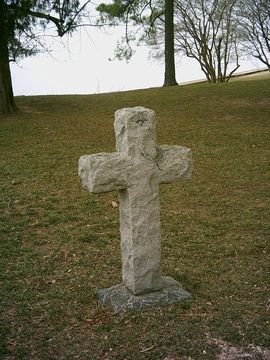 The gravestone of Bartholomew Gosnold.