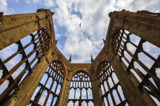 The remains of Coventry Cathedral