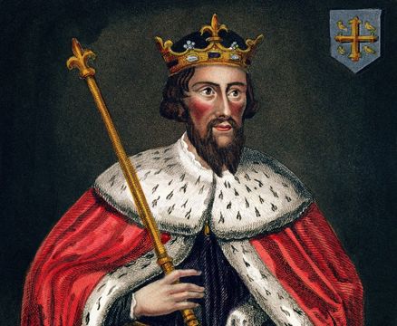 Alfred the Great (849-99), after a painting in the Bodleian Gallery.