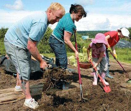 For those town and city dwellers without a cottage garden, growing fruit and veg on a garden allotment is a long-standing British tradition, and a family activity.