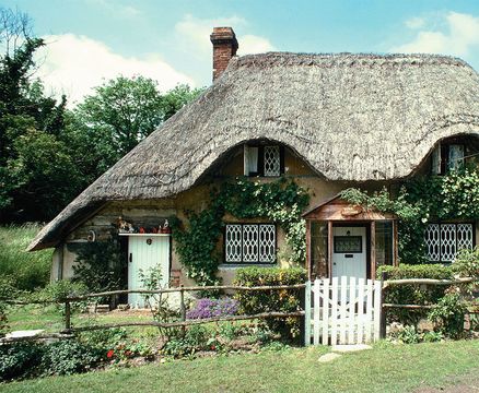 A wonder English thatched-cottage.