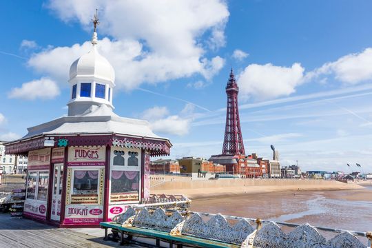 Blackpool Tower on the North Pier.