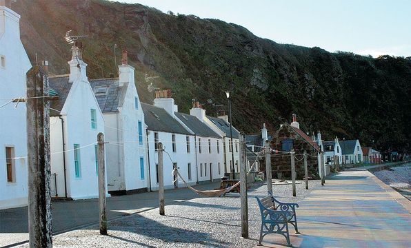 Pennan’s street is quiet these days. Most of its cottages are second homes or holiday lets.