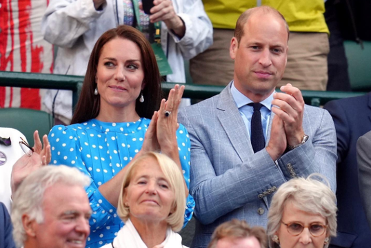 Catherine, The Duchess of Cambridge, Kate Middleton and Prince William enjoying Wimbeldon 2022.
