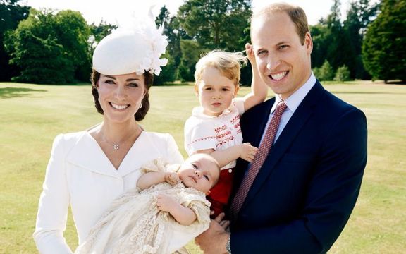 A Royal Christening: Prince Kate, Princess Charlotte, Prince George and Prince William 
