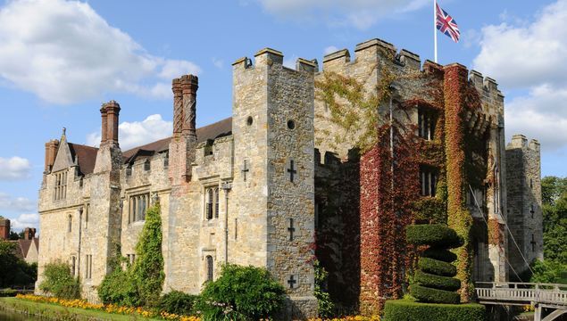 Hever Castle was the home of Anne Boleyn, the second wife of King Henry VIII who was beheaded.