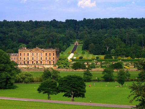Chatsworth House and Gardens, in Derbyshire.