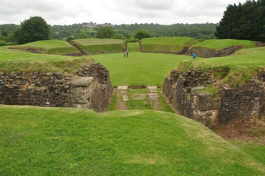 Amphitheater at Caerleon.