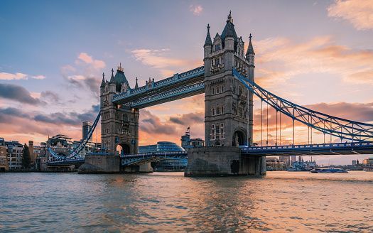 Tower Bridge, in London.