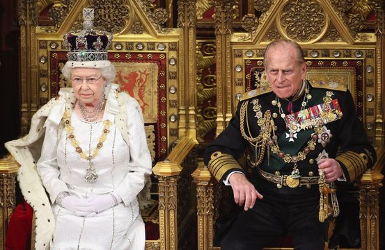 Queen Elizabeth II and her husband Prince Philip.