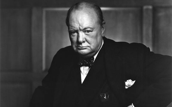 Former British prime minister Winston Churchill.