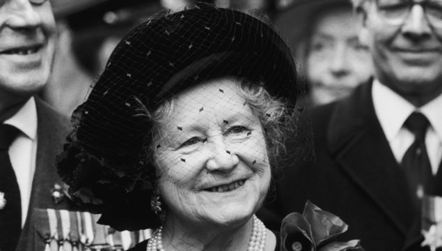9th November 1984: The Queen Mother (1900 - 2002) at a Remembrance Sunday memorial service