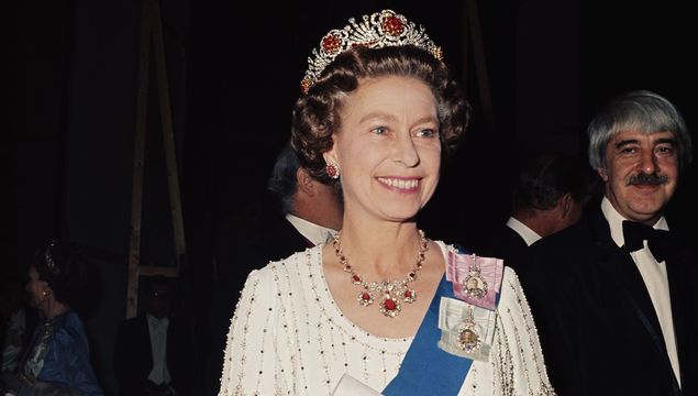 Queen Elizabeth II photographed in 1977.