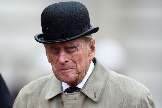 Prince Philip, Duke of Edinburgh, in his role as Captain General, Royal Marines, makes his final individual public engagement as he attends a parade to mark the finale of the 1664 Global Challenge, on the Buckingham Palace Forecourt on August 2, 2017 in London, England.