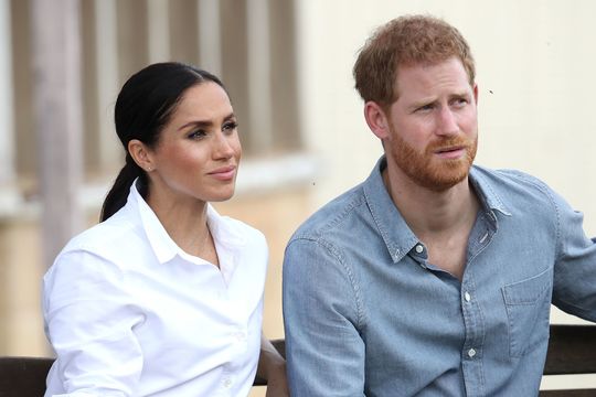 Prince Harry, Duke of Sussex and Meghan, Duchess of Sussex visit a local farming family, the Woodleys, on October 17, 2018 in Dubbo, Australia. The Duke and Duchess of Sussex are on their official 16-day Autumn tour visiting cities in Australia, Fiji, Tonga and New Zealand