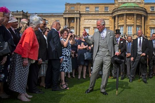 Princes Charles at the party