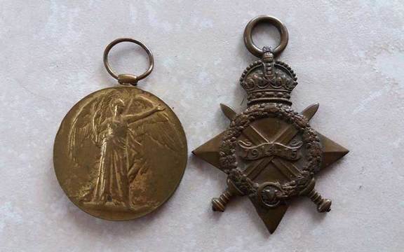 The two World War I medals found belonging to Private Patrick Ryan.