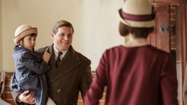 Allen Leech as Tom Branson in season six of Downton Abbey