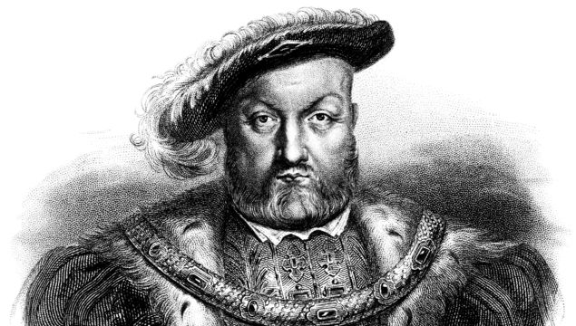 Engraving From 1876 Of King Henry VIII