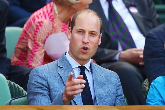 Prince William, Duke of Cambridge attends the Men\'s Singles final on day thirteen of the Wimbledon Lawn Tennis Championships 