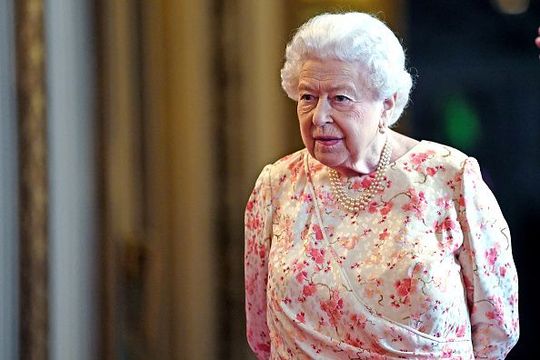 Queen Elizabeth II as she views the exhibition to mark the 200th anniversary of the birth of Queen Victoria