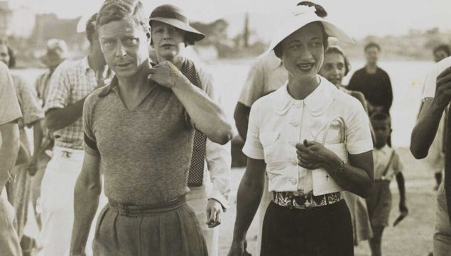 Edward and Wallis Simpson on vacation in Yugoslavia, in 1936.