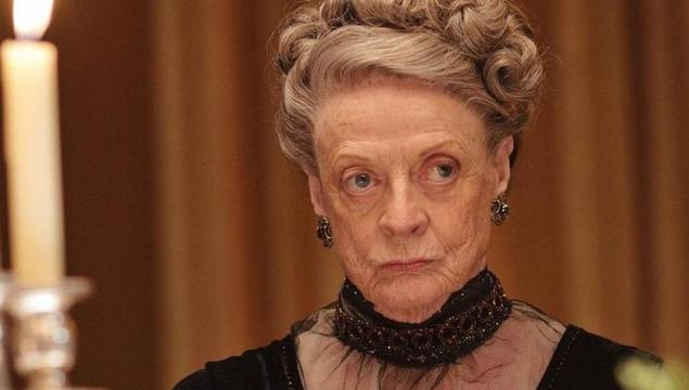 Maggie Smith as Violet, the Dowager Countess of Grantham