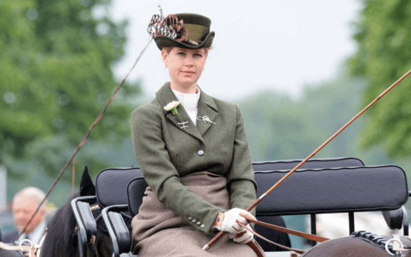 Lady Louise Windsor photographed at Church, in April 2021.