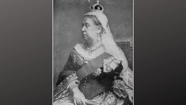 Queen Victoria (1819 - 1901), monarch of the United Kingdom of Great Britain and Ireland from 1837 until her death. From 1876, she used the additional title of Empress of India. According to her, a whole era was named - the Victorian Era. Woodcut engraving, published in 1881.