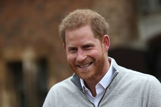 Prince Harry, Duke of Sussex speaks to the media at Windsor Castle following the birth of his son on May 06, 2019 in Windsor, United Kingdom. Meghan, Duchess of Sussex gave birth to a baby boy weighing 7lbs 3oz at 05:26 BST. (Photo by Steve Parsons - WPA Pool/Getty Images)