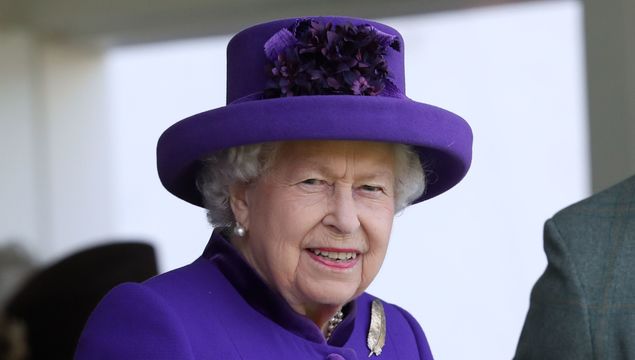 Queen Elizabeth II during the 2019 Braemar Highland Games at The Princess Royal and Duke of Fife Memorial Park on September 07, 2019 in Braemar, Scotland. (Photo by Chris Jackson/Getty Images)
