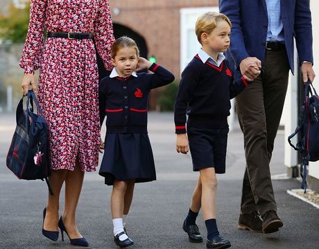 Princess Charlotte and Prince George.