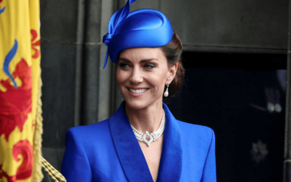 Catherine, Princess of Wales, leaves the St Giles\' Cathedral, on the day of a ceremony in Scotland known as the National Service of Dedication on July 5, 2023 in Edinburgh, Scotland. 