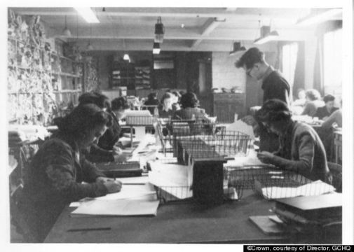 Workers in Bletchley Park.