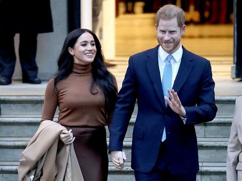  Prince Harry, Duke of Sussex and Meghan, Duchess of Sussex depart Canada House on January 07, 2020 in London, England. (Photo by Chris Jackson/Getty Images)