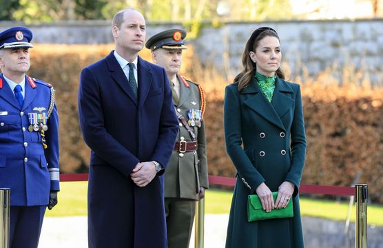 Prince William and Kate Middleton at the Garden of Remembrance in Dublin.