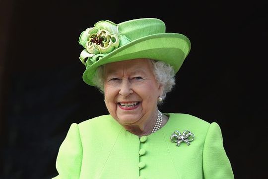 Queen Elizabeth II and Meghan, Duchess of Sussex visit Chester Town Hall on June 14, 2018 in Chester, England.