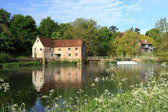 The Sturminster Newton Mill, on the banks of the River Stour, in Dorset County.