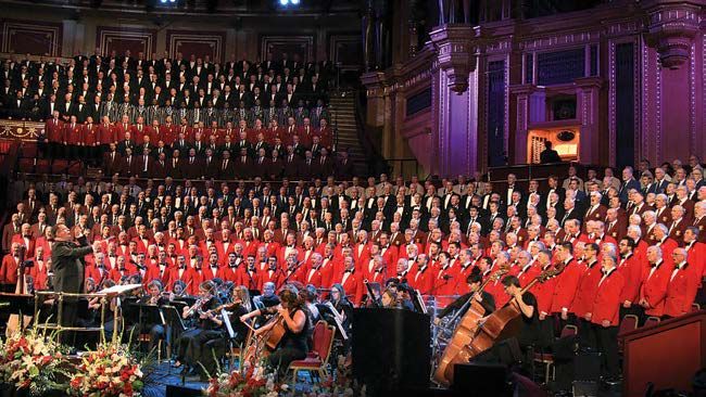 The Welsh male voice choirs