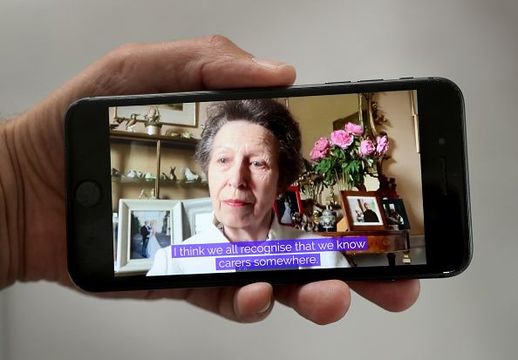  In this photo illustration, Princess Anne, Princess Royal and Queen Elizabeth II speak to carers via video call to mark Carers Week 2020 on June 11, 2020 in London, England. Princess Anne, Princess Royal founded Carers Trust, formally known as The Princess Royal Trust, to recognise and support carers across the UK. (Photo by Chris Jackson/Getty Images)