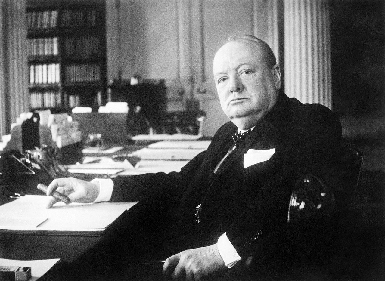Winston Churchill's gave his famous speech