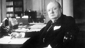 Winston Churchill gives his famous speech "The Few" in the House of Commons