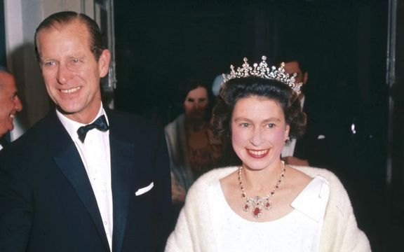 Queen Elizabeth II and Prince Philip arriving at the Manoel Theatre in Valleta, Malta, 1967