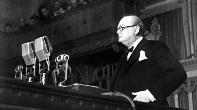 British Prime Minister Winston Churchill.