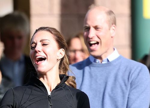 Catherine, Duchess of Cambridge and Prince William, Duke of Cambridge visit the Ulster University Magee Campus on September 29, 2021 in Londonderry, Northern Ireland.