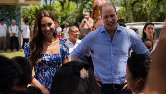 Prince William and Kate Middleton in Belize.