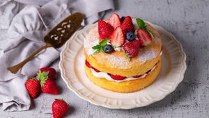 Traditional Victoria Sponge Cake recipe made for a Royal